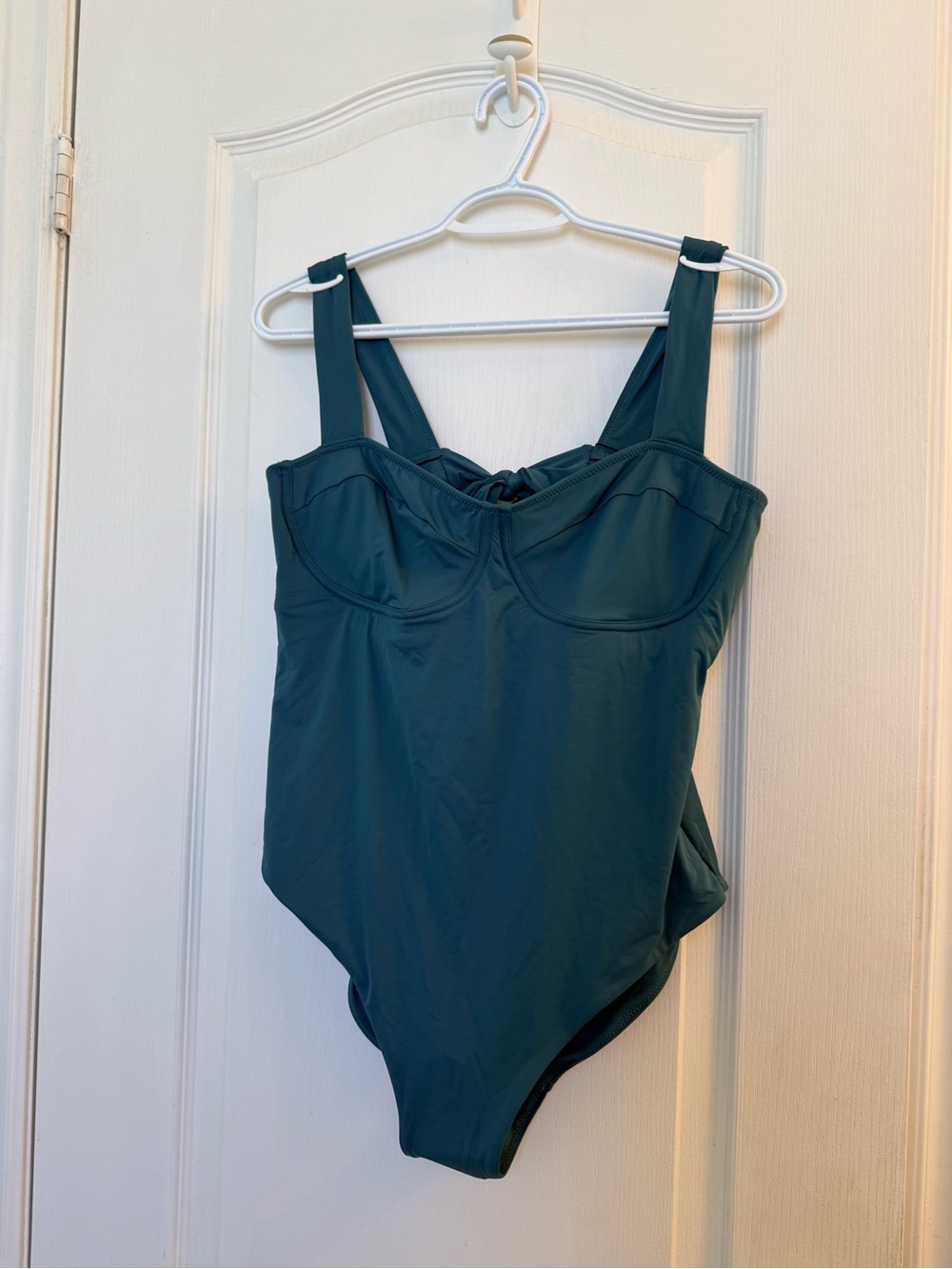 knix Teal Balcony Cup One-Piece Swimsuit